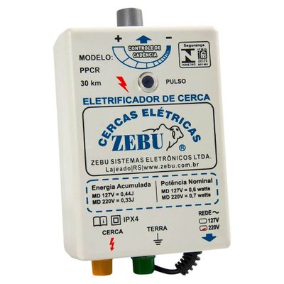 Eletrificador de Cerca Rural 30Km PPCR Zebu