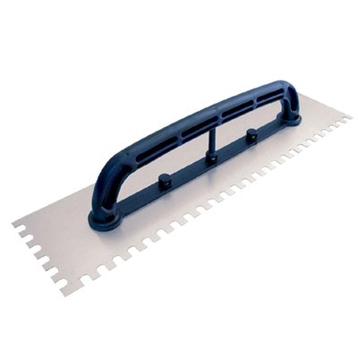 Desempenadeira de Aço Dentada 12 x 48 cm com Cabo Plástico Max