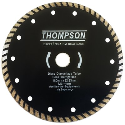 Disco Diamantado Turbo 180 mm x 22,23 mm Thompson