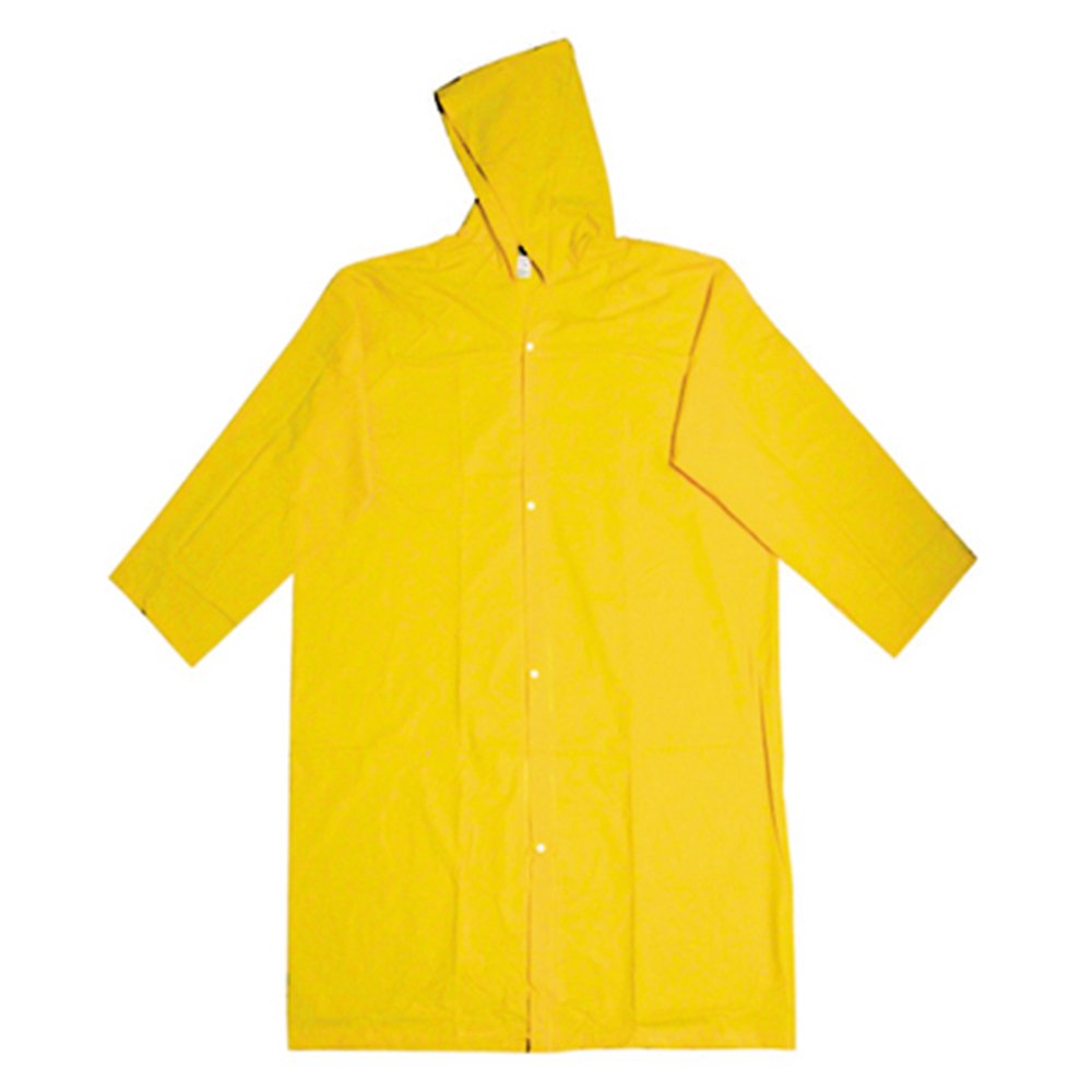 6994 capa de chuva pvc forrada amarela tamanho g nikokit