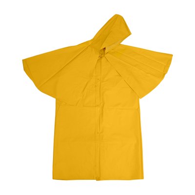 Capa de Chuva de PVC Forrada Amarela Tipo Morcego Tamanho G Nikokit