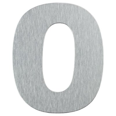 Número Residencial de Alumínio com Adesivo de Fixação N.0 Primafer Atlas