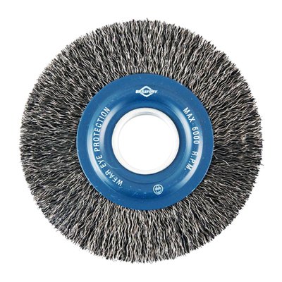 Escova de Aço Circular Ondulada 6’’ x 1’’ com Redução Brasfort