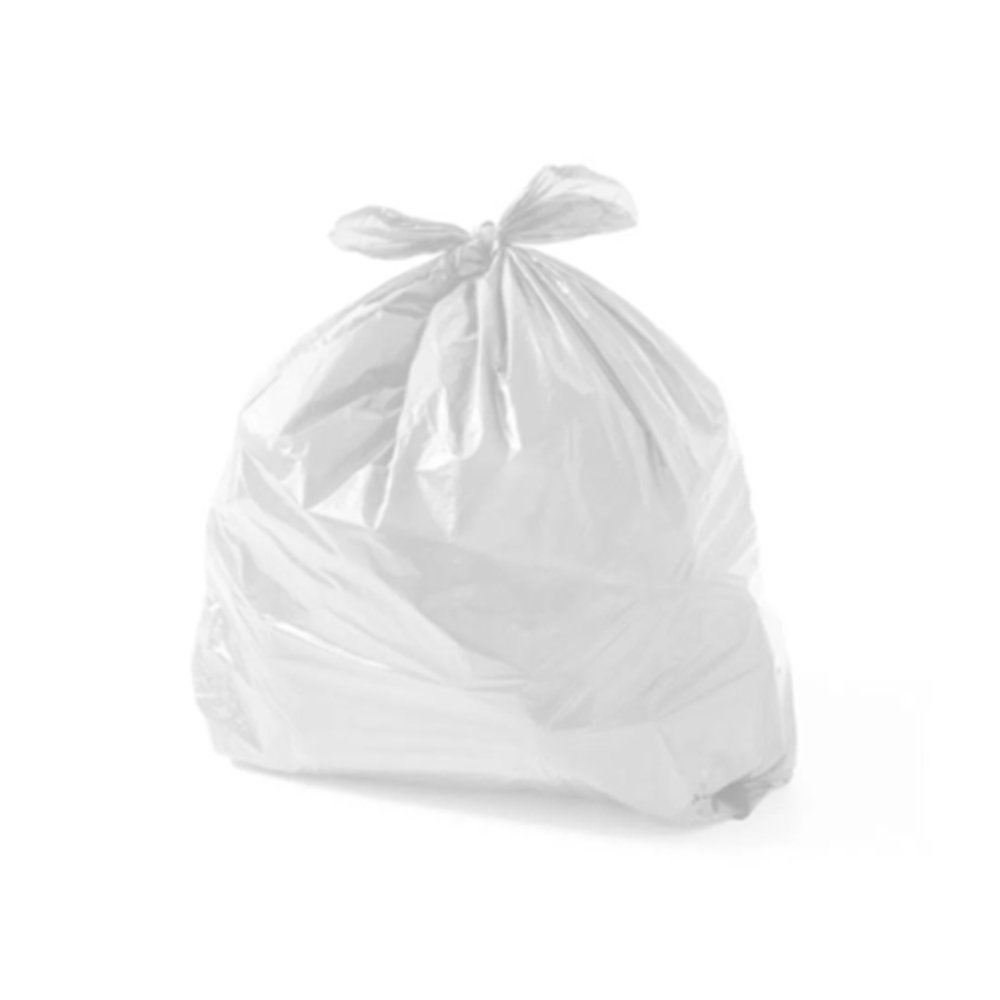 13998 saco plastico branco para lixo de 60 litros 53 x 70cm pacote com 100 unidades leve nobre