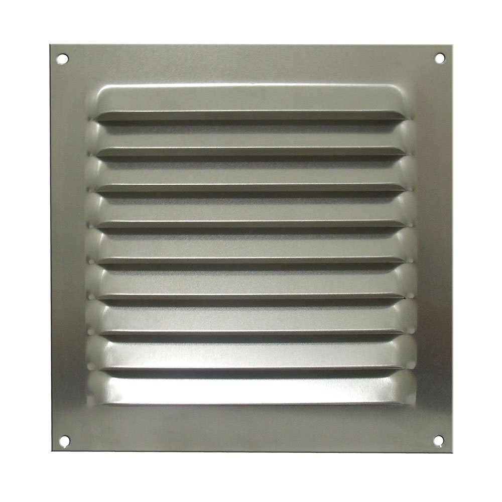 7237 grade de ventilacao quadrada em aluminio cru 20 x 20cm itc
