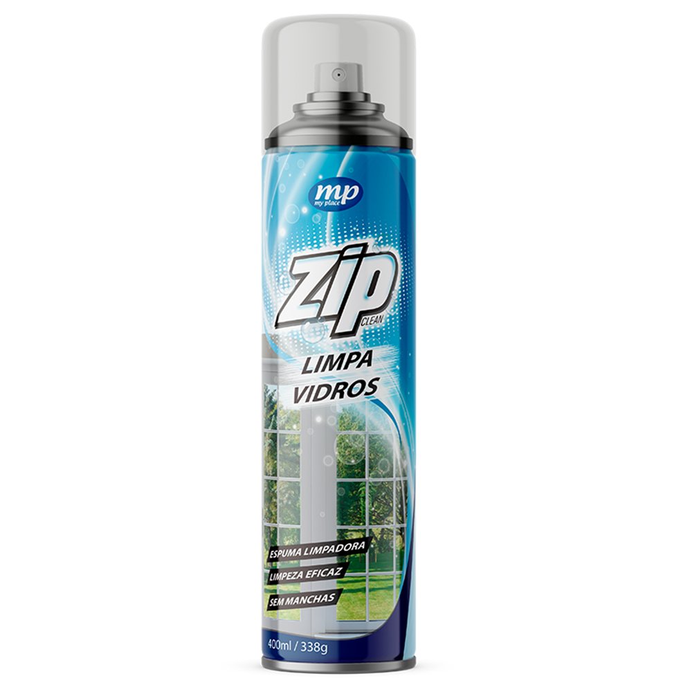 Limpa Vidros Spray Zip Clean 400ml Mundial Prime
